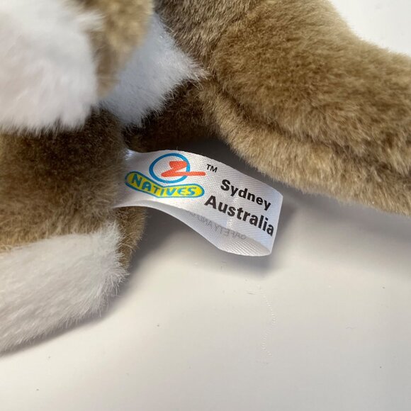 Natives Australian Made Brown Kangaroo & Joey 7" Plush Stuffed Animal - Picture 5 of 5